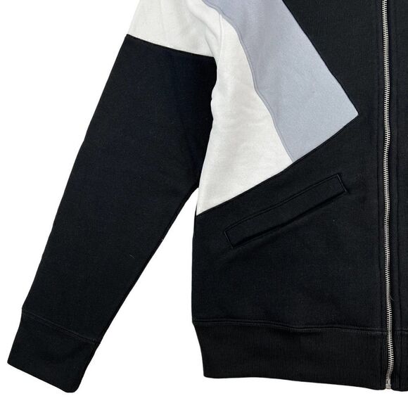New Champion Men US S Black Jacket Zip Track Jacket Reverse Weave Colorblock  - Picture 4 of 9